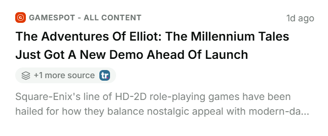 Story cluster badge in the article list